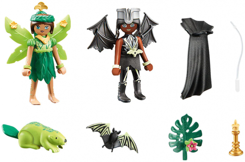 Playmobil - Forest Fairy si bat Fairy cu animalute