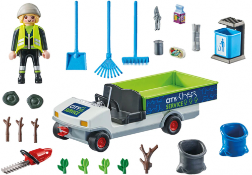 Playmobil - maturator de strazi cu vehicul