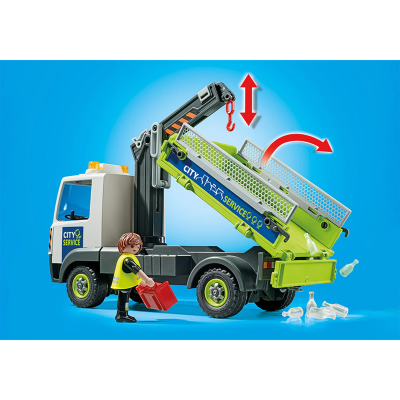 Playmobil - camion de reciclare sticla cu container