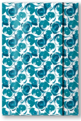 Mapa A4 carton plastifiat lucios, cu elastic, Blue Spirit