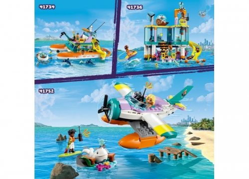Avion de salvare pe mare 41752 LEGO® Friends