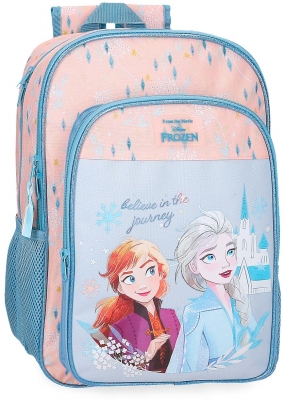 Ghiozdan scoala fete, Disney Frozen Believe in the Journey, 2 compartimente, multicolor