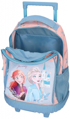 Ghiozdan troler fete, Disney Frozen Believe in the Journey, 2 compartimente, multicolor