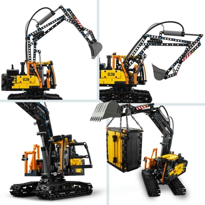 Camionul FMX si excavatorul electric de la Volvo 42175 LEGO Technic