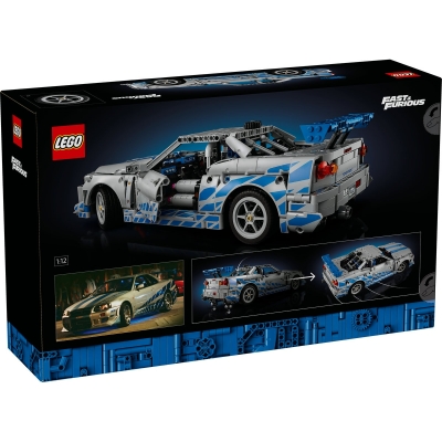 Masina Nissan Skyline GT-R (R34) din Mai furios, mai iute 42210 LEGO Technic