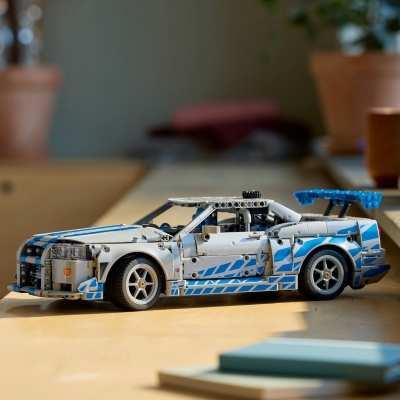 Masina Nissan Skyline GT-R (R34) din Mai furios, mai iute 42210 LEGO Technic
