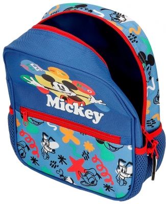 Ghiozdan pentru gradinita baieti, Disney Mickey Mouse Peek a Boo, adaptabil, multicolor