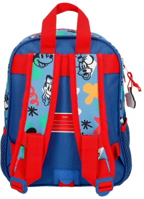 Ghiozdan pentru gradinita baieti, Disney Mickey Mouse Peek a Boo, adaptabil, multicolor