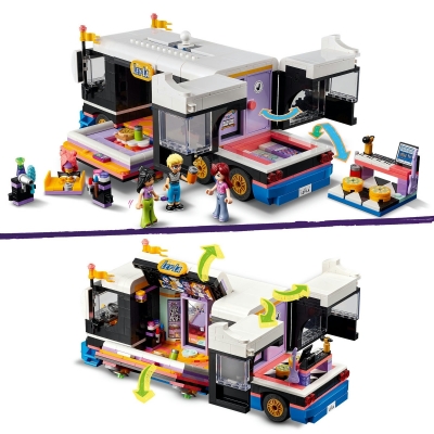 Autocar de turneu pentru staruri pop 42619 LEGO Friends