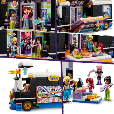 Autocar de turneu pentru staruri pop 42619 LEGO Friends