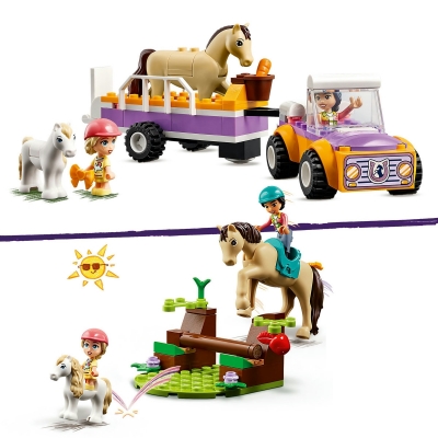 Remorca cu ponei si cal 42634 LEGO Friends