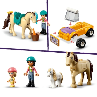 Remorca cu ponei si cal 42634 LEGO Friends