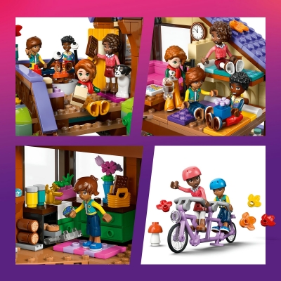 Cabana primitoare in padure toamna 42705 LEGO Friends