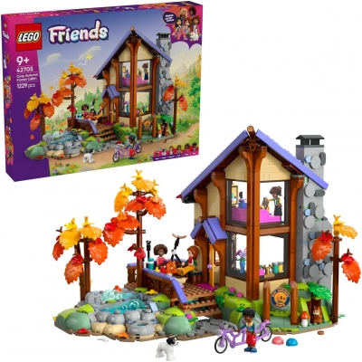 Cabana primitoare in padure toamna 42705 LEGO Friends