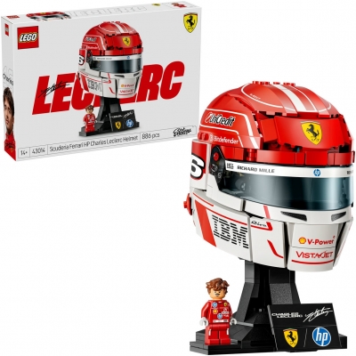 Casca lui Charles Leclerc Scuderia Ferrari HP 43014 LEGO Editions