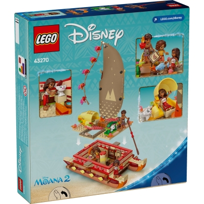 Canoea de aventura a Moanei 43270 LEGO Disney