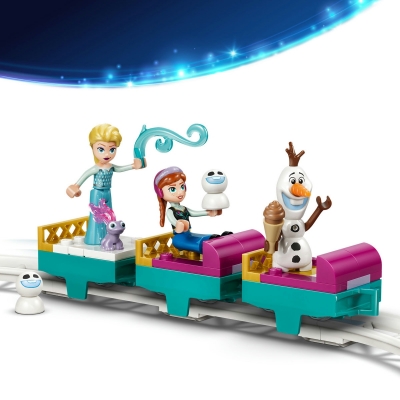 Aventura cu sania pe sine la castelul de gheata al Elsei 43281 LEGO Disney Frozen
