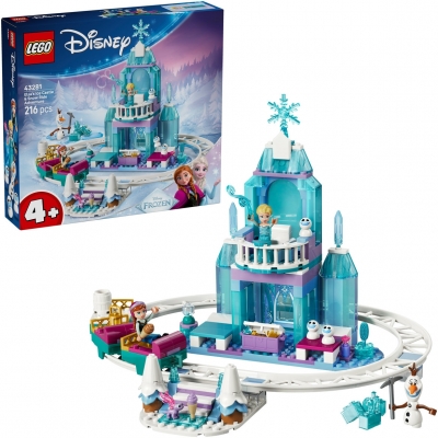 Aventura cu sania pe sine la castelul de gheata al Elsei 43281 LEGO Disney Frozen