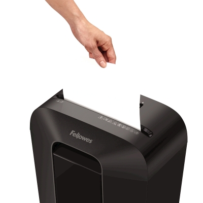 Distrugator documente Powershred LX70, 11 coli, cross-cut, negru Fellowes 