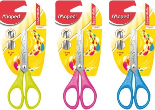 Foarfeca cu blister pentru stangaci 13 cm Essentials Maped