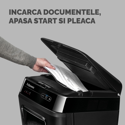 Distrugator documente 200 coli Fellowes AutoMax 200C resigilat