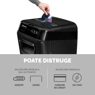 Distrugator documente 200 coli Fellowes AutoMax 200C resigilat