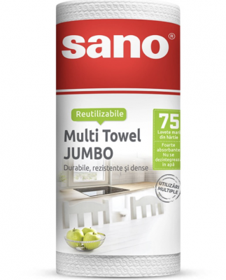 Prosoape bucatarie Sano Sushi Professional, Paper Multi Towel, 75 buc/rola, 