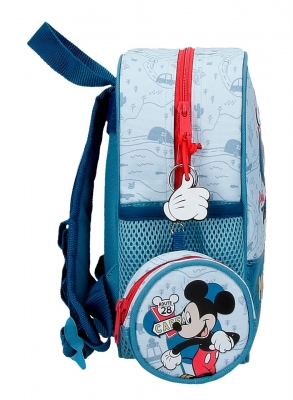 Ghiozdan gradinita baieti, Disney Mickey Road Trip, adaptabil, albastru