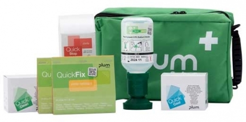 Trusa sanitara de prim ajutor, portabila, 1Aid Basic, Plum