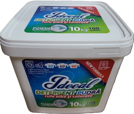Detergent rufe pudra Ideeal, galeata, 10kg
