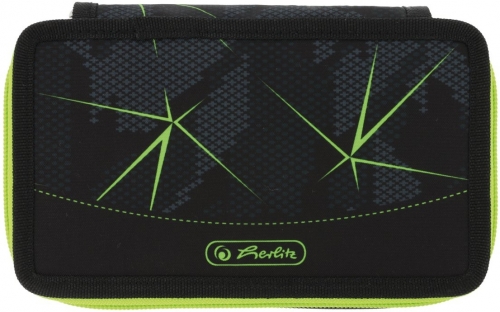 Penar echipat 2 compartimente 23 piese, Herlitz, motiv Wild Life