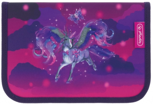 Penar echipat 31 piese, 2 clape, Herlitz, motiv Magic Unicorn