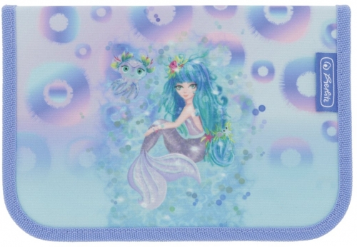 Penar echipat 31 piese, 2 clape, Herlitz, motiv Mystic Mermaid