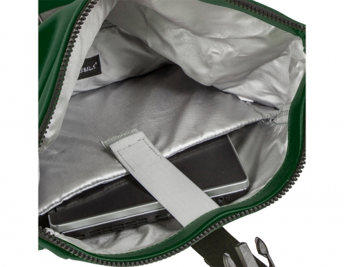 Rucsac Mart-New York Rolltop, verde inchis, New Rebels