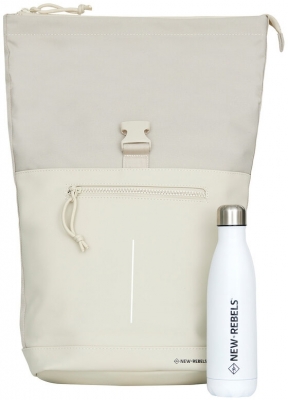Rucsac Bruce New york Rolltop, New Rebels, bej