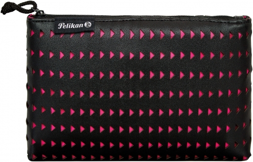 Penar tip etui Lasercut Pelikan, culoare negru/roz 