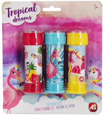 Set tuburi lichid pentru baloane de sapun Flamingo 3 buc/set As Toys