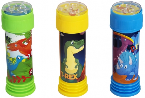 Set tuburi cu lichid pentru baloane de sapun Dinozauri 3 buc/set As Toys