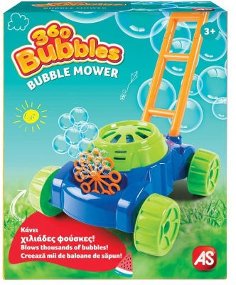 Masina de jucarie de tuns iarba si facut baloane de sapun As Toys