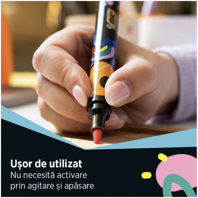 Markere cu vopsea BIC Intensity Pastel, 8 buc/set