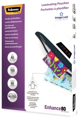 Folii laminat 80 microni A5 100 coli/top Fellowes