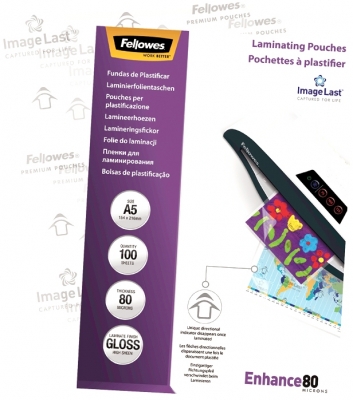 Folii laminat 80 microni A5 100 coli/top Fellowes