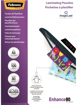 Folii laminat 80 microni A5 100 coli/top Fellowes