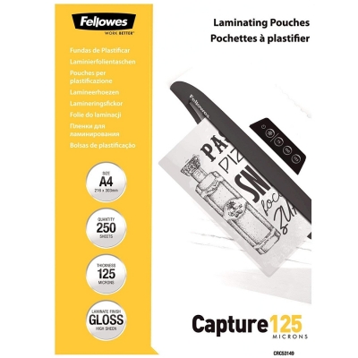 Folii laminare A4 125 mic 250 buc/set Fellowes