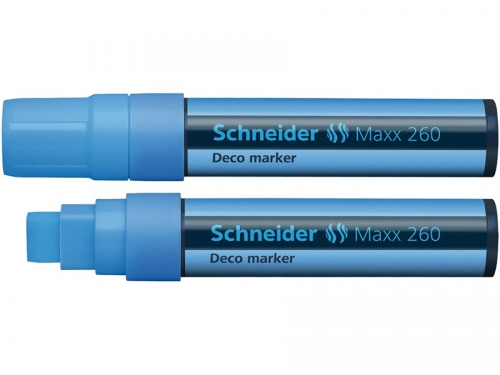 Marker Deco Maxx 260, culoare albastru, Schneider 
