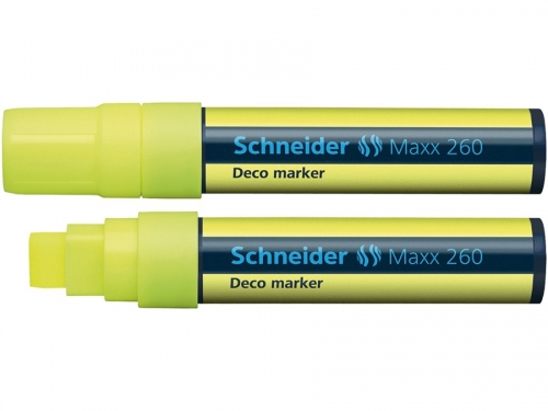 Marker Deco Maxx 260, culoare galben, Schneider 