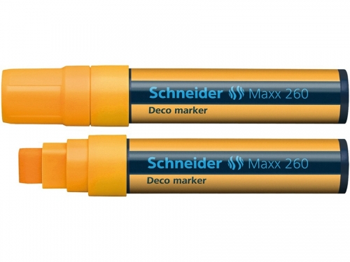 Marker Deco Maxx 260, culoare portocaliu, Schneider 