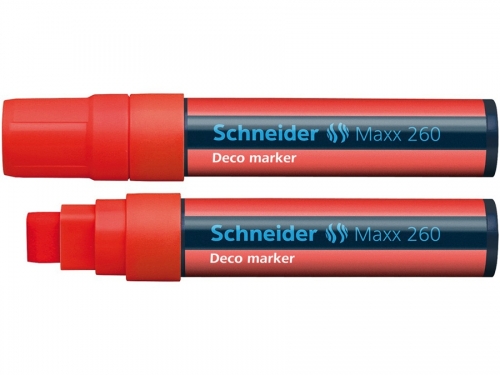 Marker Deco Maxx 260, culoare rosu, Schneider 