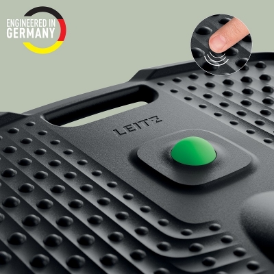 Covor ergonomic Leitz Ergo, pentru picioare, anti-oboseala, negru