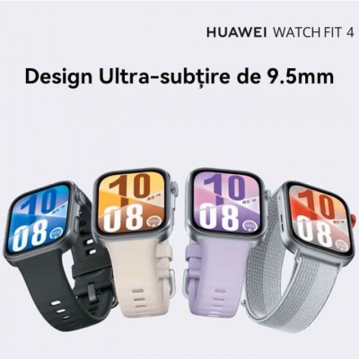 Smartwatch HUAWEI Watch Fit 4, Android/iOS, GPS, Black